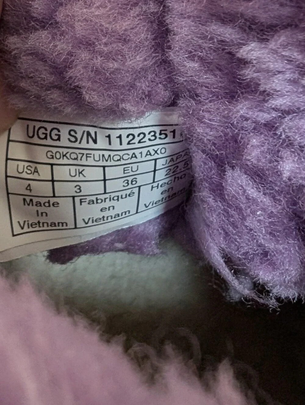 UGG Mini Bailey Bow II Boots Butterfly Purple Girls 4
